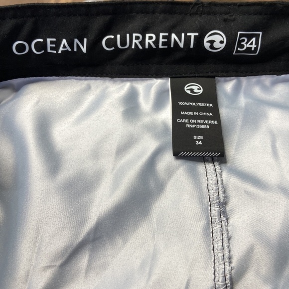 Ocean Current Mens Black Pink Checkered Board Shorts Swim Trunks Size 34 NEW - Picture 6 of 12